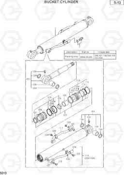 5013 BUCKET CYLINDER R36N-7, Hyundai