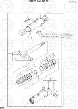 5015 DOZER CYLINDER R36N-7, Hyundai