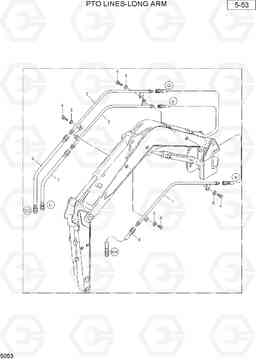 5053 PTO LINES-LONG ARM R36N-7, Hyundai