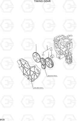 9120 TIMING GEAR R36N-7, Hyundai