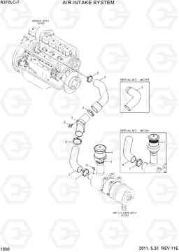 1030 AIR INTAKE SYSTEM R370LC-7, Hyundai