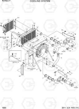 1050 COOLING SYSTEM R370LC-7, Hyundai