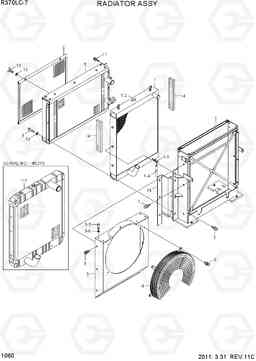 1060 RADIATOR ASSY R370LC-7, Hyundai