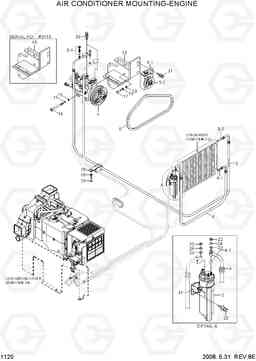 1120 AIR CONDITIONER MOUNTING-ENGINE R370LC-7, Hyundai