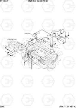 2040 ENGINE ELECTRIC R370LC-7, Hyundai