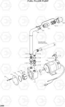 2090 FUEL FILLER PUMP R370LC-7, Hyundai