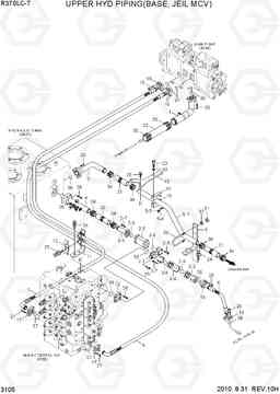 3105 UPPER HYDRAULIC PIPING(BASE, JEIL MCV)) R370LC-7, Hyundai