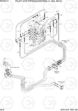 3215 PILOT HYD PIPING(CONTROL 2, JEIL MCV) R370LC-7, Hyundai