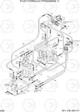 3230 PILOT HYDRAULIC PIPING(BASE 1) R370LC-7, Hyundai