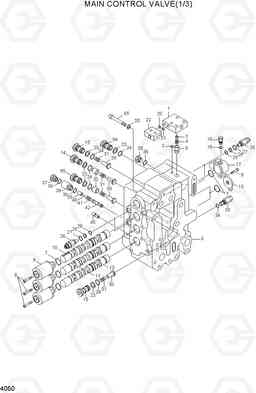 4050 MAIN CONTROL VALVE(1/3) R370LC-7, Hyundai