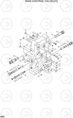 4060 MAIN CONTROL VALVE(2/3) R370LC-7, Hyundai