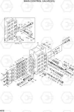 4070 MAIN CONTROL VALVE(3/3) R370LC-7, Hyundai