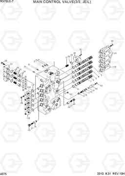 4075 MAIN CONTROL VALVE(3/3, JEIL) R370LC-7, Hyundai