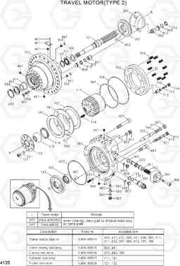 4125 TRAVEL MOTOR(TYPE 2) R370LC-7, Hyundai