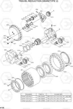 4135 TRAVEL REDUCTION GEAR(TYPE 2) R370LC-7, Hyundai