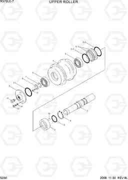 5030 UPPER ROLLER R370LC-7, Hyundai