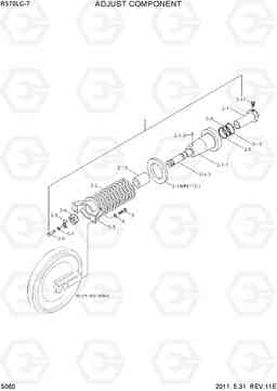 5060 ADJUST COMPONENT R370LC-7, Hyundai