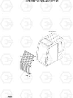 6500 CAB PROTECTOR ASSY(OPTION) R370LC-7, Hyundai