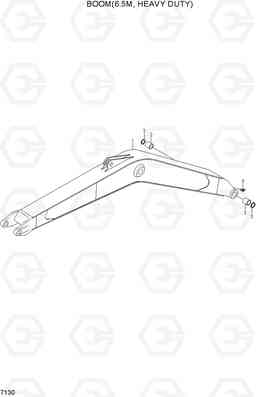 7130 BOOM(6.5M, HEAVY DUTY) R370LC-7, Hyundai
