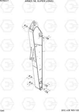 7240 ARM(5.1M, SUPER LONG) R370LC-7, Hyundai