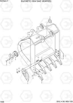 7330 BUCKET(1.86M3 SAE HEAPED) R370LC-7, Hyundai