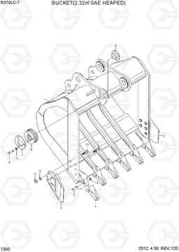 7350 BUCKET(2.32M3 SAE HEAPED) R370LC-7, Hyundai