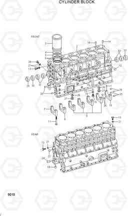 9010 CYLINDER BLOCK R370LC-7, Hyundai