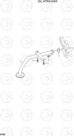 9160 OIL STRAINER R370LC-7, Hyundai