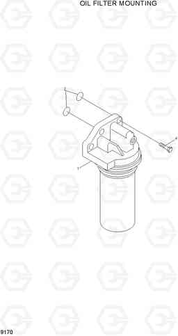 9170 OIL FILTER MOUNTING R370LC-7, Hyundai