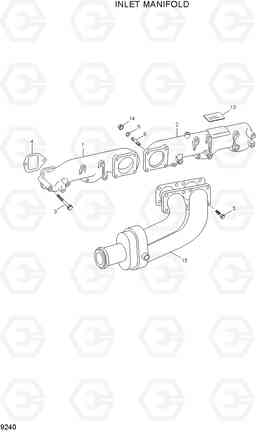 9240 INLET MANIFOLD R370LC-7, Hyundai