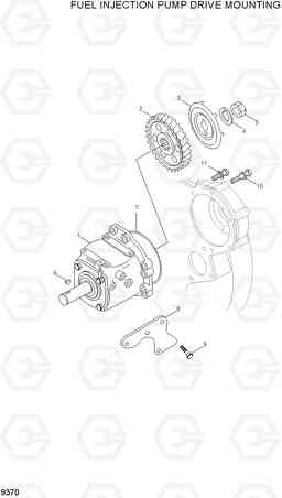 9370 INJECTION PUMP DRIVE MOUNTING R370LC-7, Hyundai