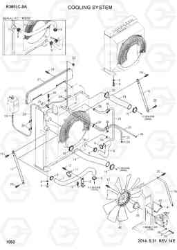 1050 COOLING SYSTEM R380LC-9A, Hyundai