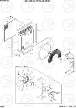 1060 OIL COOLER SUB ASSY R380LC-9A, Hyundai