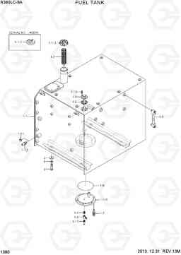 1080 FUEL TANK R380LC-9A, Hyundai