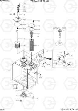 3020 HYDRAULIC TANK R380LC-9A, Hyundai