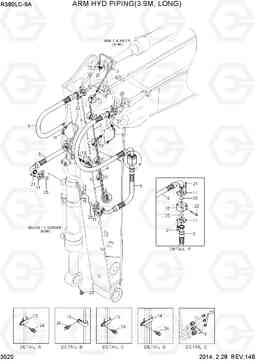 3520 ARM HYD PIPING(3.9M, LONG) R380LC-9A, Hyundai