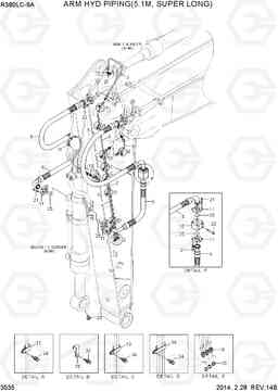 3535 ARM HYD PIPING(5.1M, SUPER LONG) R380LC-9A, Hyundai