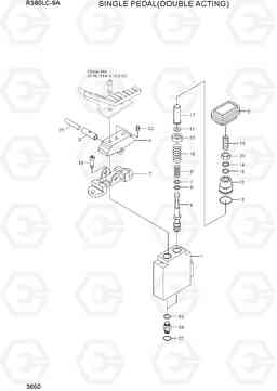 3650 SINGLE PEDAL(DOUBLE ACTING) R380LC-9A, Hyundai