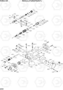 4020 REGULATOR(FRONT) R380LC-9A, Hyundai