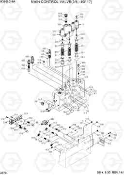 4070 MAIN CONTROL VALVE(3/4, -#0117) R380LC-9A, Hyundai