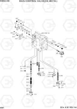 4091 MAIN CONTROL VALVE(2/4, #0118-) R380LC-9A, Hyundai