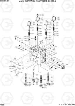 4093 MAIN CONTROL VALVE(4/4, #0118-) R380LC-9A, Hyundai