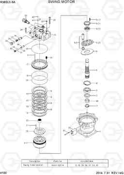 4100 SWING MOTOR R380LC-9A, Hyundai