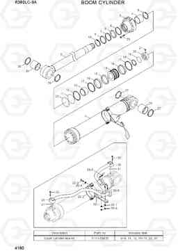 4180 BOOM CYLINDER R380LC-9A, Hyundai