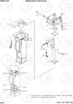 4420 BREAKER ASSY(3/3) R380LC-9A, Hyundai