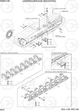 5010 UNDERCARRIAGE MOUNTING R380LC-9A, Hyundai