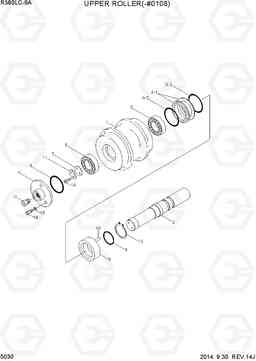 5030 UPPER ROLLER(-#0108) R380LC-9A, Hyundai