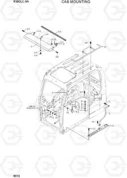 6010 CAB MOUNTING R380LC-9A, Hyundai