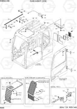 6030 CAB ASSY(2/4) R380LC-9A, Hyundai