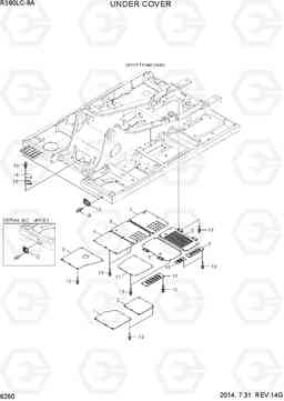6260 UNDER COVER R380LC-9A, Hyundai